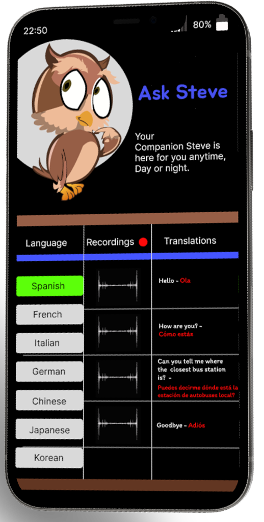 Phone companion app